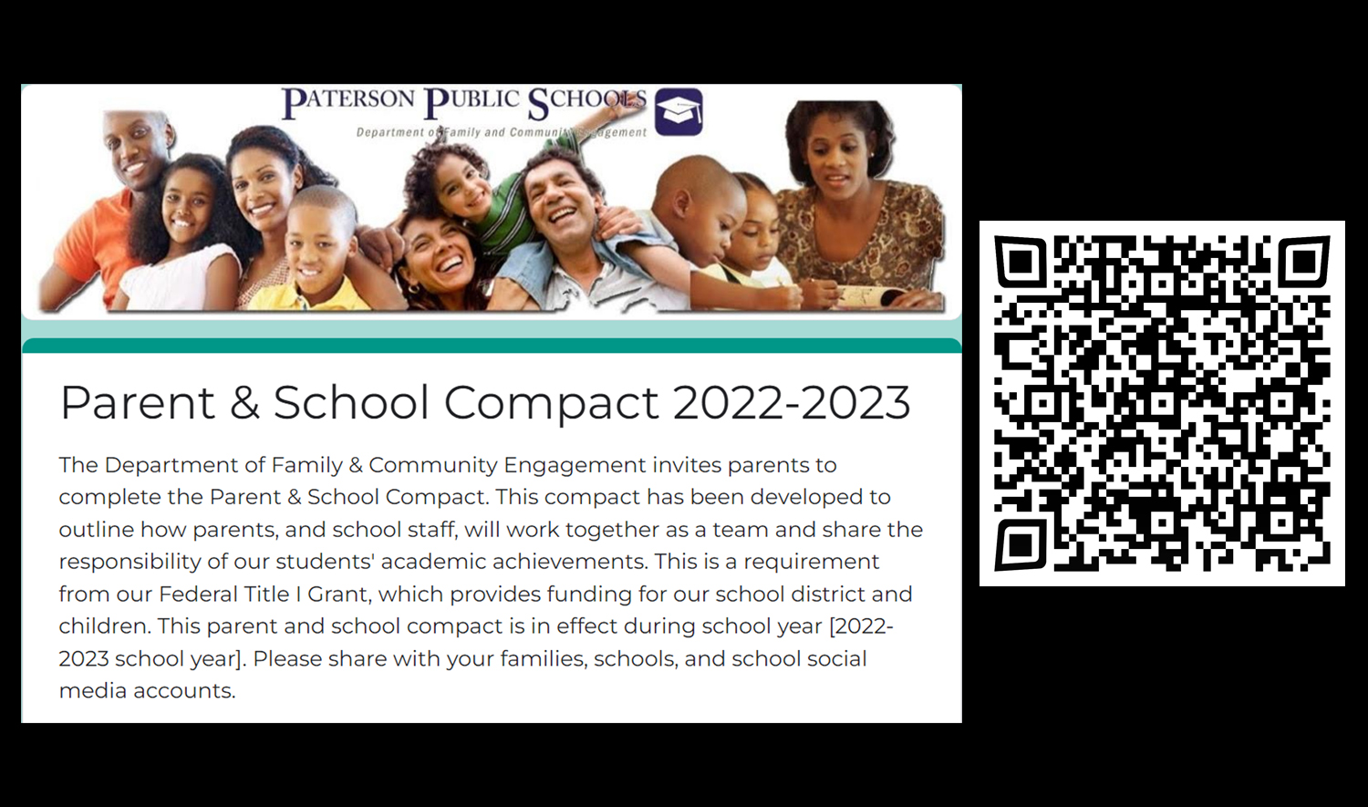 Parent and School Compact. Click to go to page for more info.